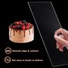 4 Pcs Cake Scraper Set Acrylic Cake Decorating Supplies Large Transparent Cake Smoother for Icing Perfect for Butter Cream Frosting with 7 Different