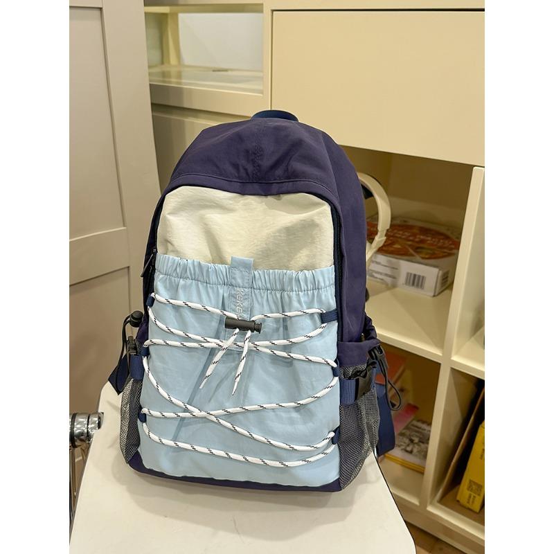 Tornister szkolny casualowy lekki plecak w kontrastowym kolorze nowy plecak górski outdoorowy plecak podróżny