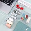 3 Pack Cable Tidy Box With 30 Cable Ties Clear Cables Management Box Charger Plastic Storage Box With Lid For Household Cable Ch
