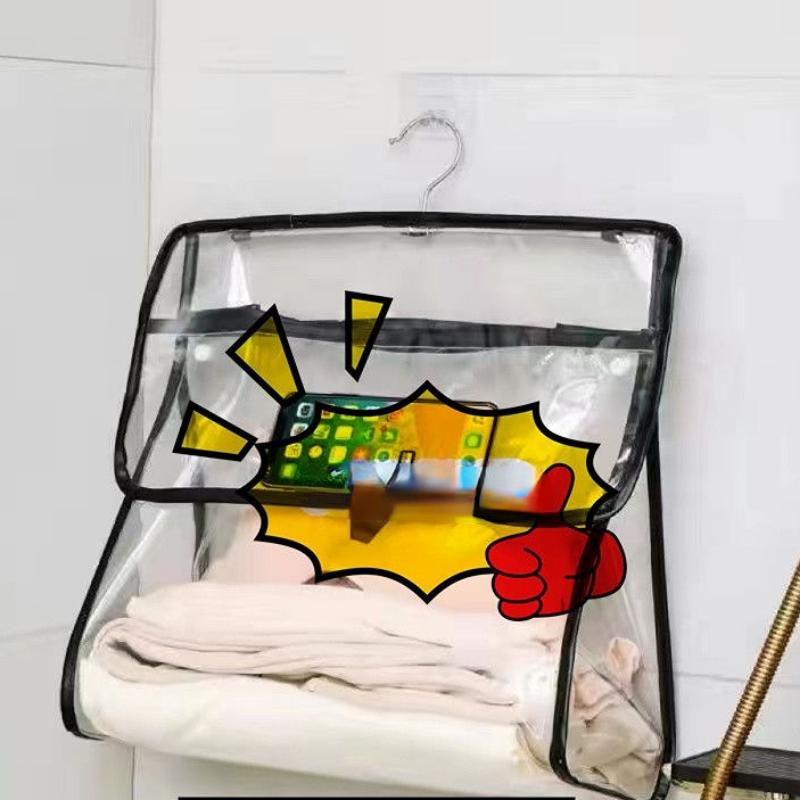 

Водонепроницаемая подвесная сумка для ванной комнаты без перфорации, туалетная банная одежда, настенные органайзеры для хранения в общежитии, спальне 39*17*37cm чёрный