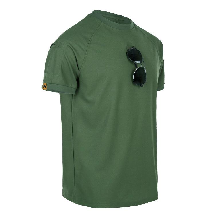 Tactical T-Shirts Men Sport Outdoor Military Tee Quick Dry Short Sleeve Shirt Hiking Hunting Army Combat Men Clothing Breathable