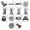 Halloween Decorative Table Cloth Black Lace Spider Holiday Party Backdrop