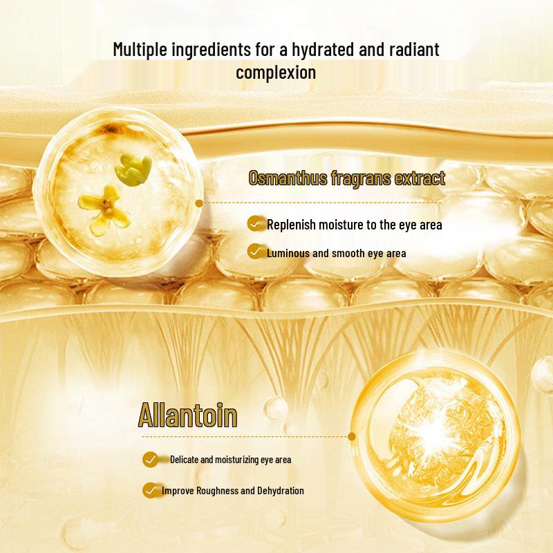 BIOAQUA Golden Osmanthus Hydrating Eye Masks - 80 Pcs for Moisturizing & Repairing Skincare