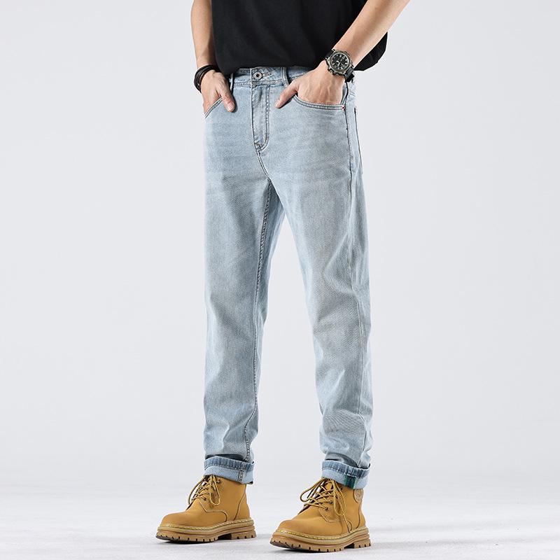 

Новые летние тонкие американские летние зауженные прямые джинсы 38