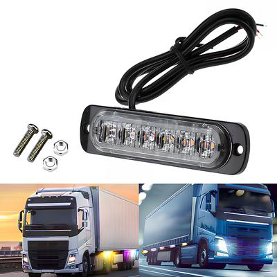 Truck 12V-24V Smd LED Warning Light Strobe Grille Flashing Car Beacon Lamp Multiple Colors 18 Modes Traffic Signal Mmodification