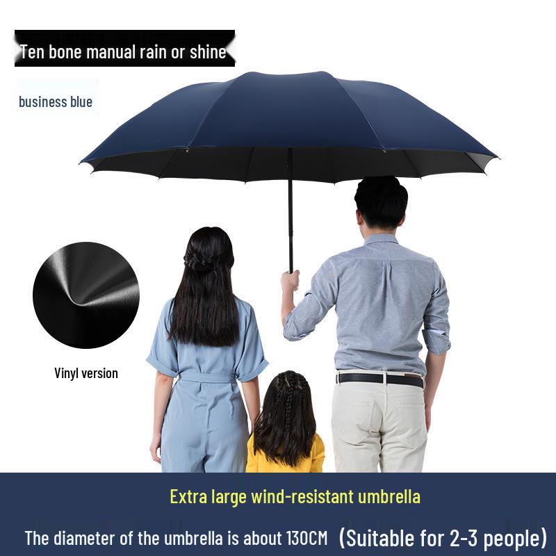 Stabiler winddichter automatischer Faltregenschirm für Männer und Frauen – Großer Sonnenschutz für jedes Wetter, anpassbar für Werbung