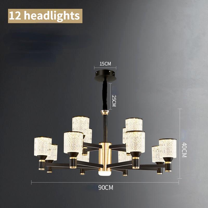 Lámpara nórdica moderna minimalista para sala de estar, lámpara de comedor, lámpara de dormitorio, iluminación atmosférica de lujo europea, iluminación para el hogar