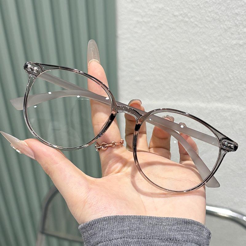Fashion Round Frame Anti-Blue Light Presbyopia Glasses Unisex Retro High-Definition Comfortable Reading Eyewear 0 To +4.0
