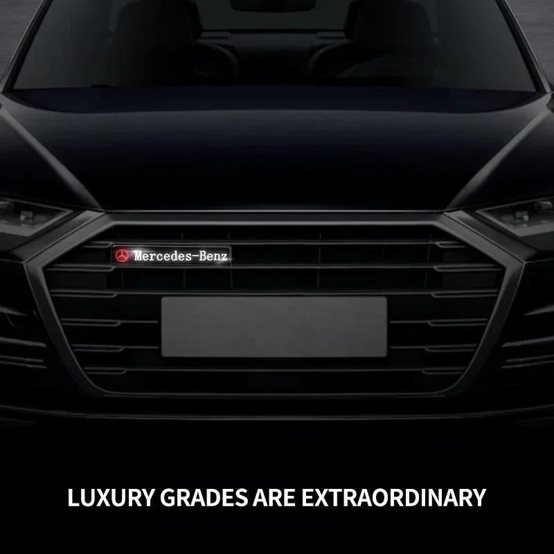 AZP2  Car Mid-net Lamp Badge Emblem Decoration Styling Auto Accessories for Mercedes Benz W212 W204 W211W168 W213 W205 W210 W108 W124