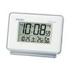 SEIKO SQ767W Digital Radio-Controlled Alarm Clock with Thermometer and Hygrometer (1 Unit) (ds-1101460)