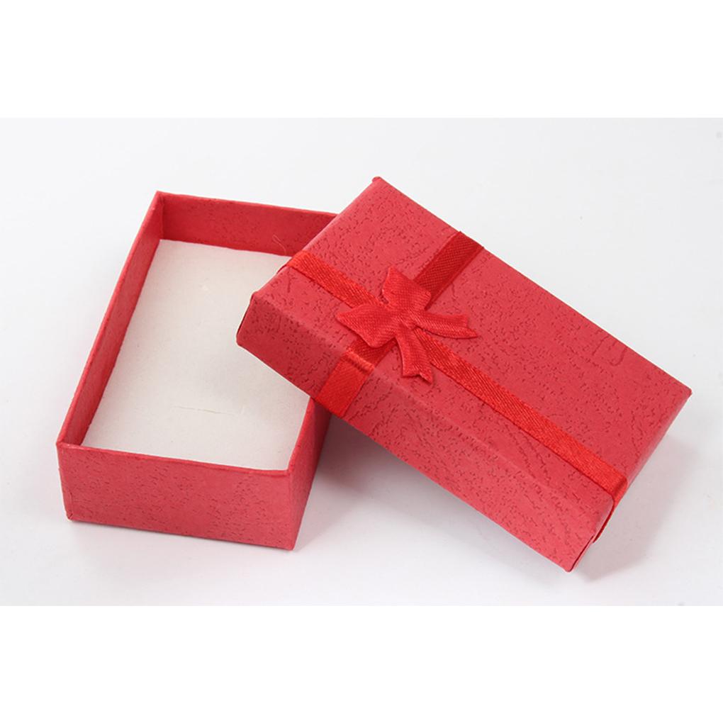 Box Schmuck Anhänger Papier Massiv Aufbewahrung Halsketten Geschenk Verpackung Paket Ringe Staubdicht Dekorationen Liebende