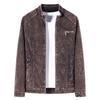 Korean Style Light Denim Stand Collar Spring Jacket