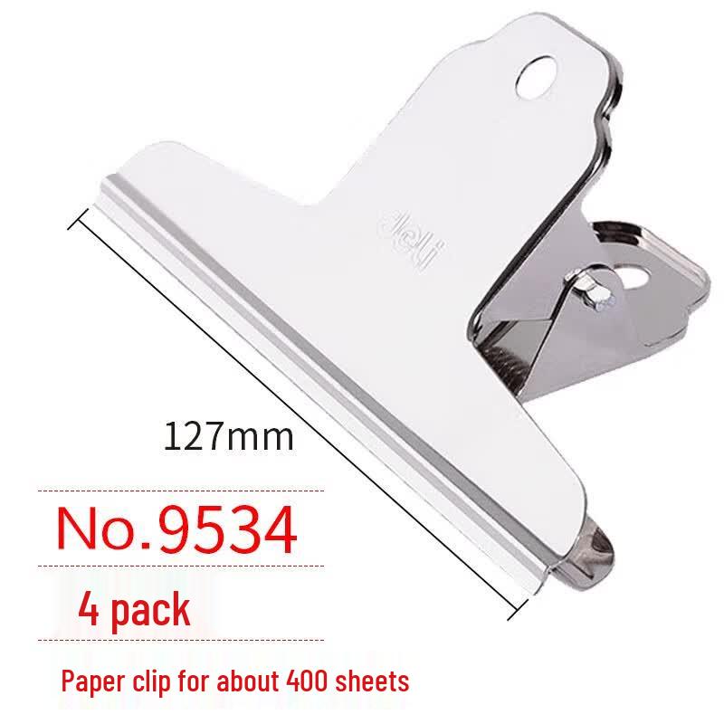 Deli 127mm Triangular Metal Binder Clips
