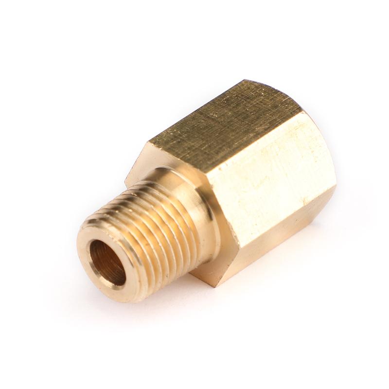 Artudatech 1/8 NPT Female To 1/8 BSPT Male Adapter Gauge Sensor Thread Oil Pressure Adapter Car Accessories