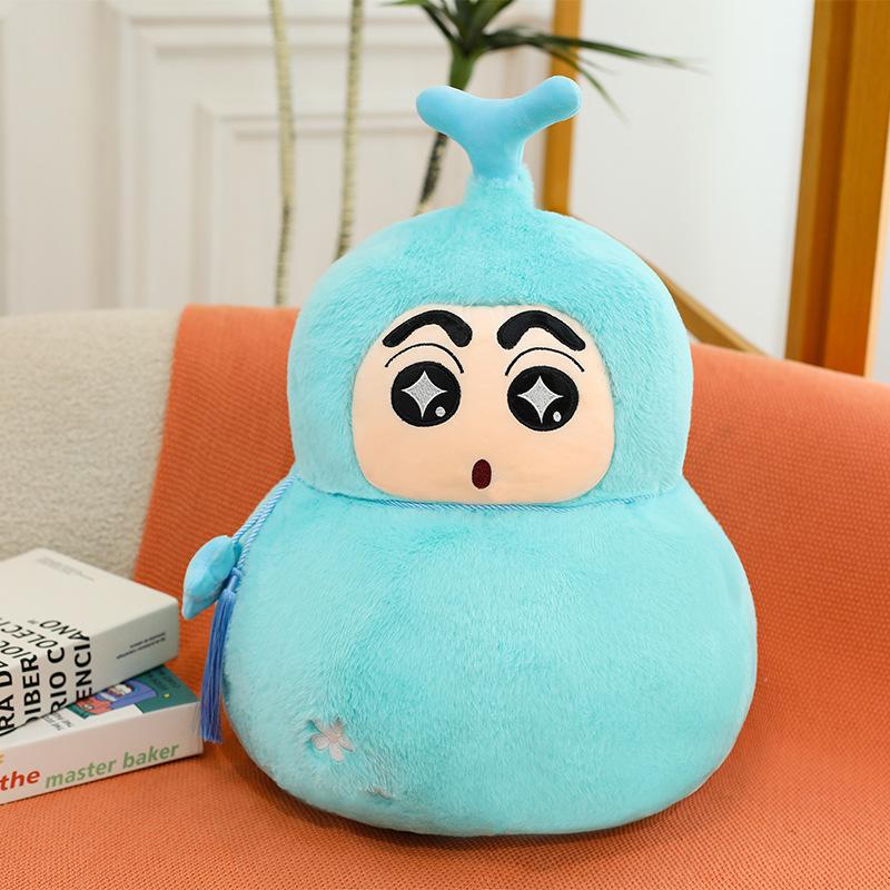 

New cute crayon Koshin fulu series doll Nohara Shinosuke plush toy birthday throw pillow 35cm（0.45kg） синий