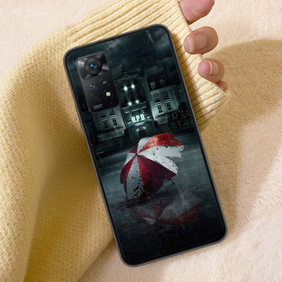 Umbrella Corporation Phone Case For Redmi 13C 14C Note 14 13 Pro Plus 5G Clear Capa 12 12C 10A 10C 10 9A 9C 9T 9 8 Pro Cover TPU