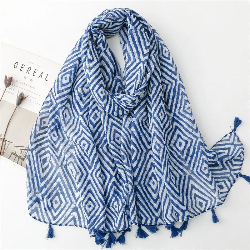 Bohemian Ethnic Style Sunscreen Scarf Beach Shawls Arabian Scarf Middle East Dubai Turkey Palestinian Hijab Scarves