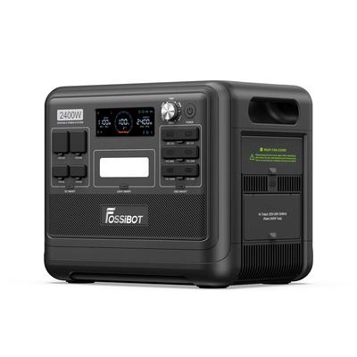 FOSSiBOT F2400 Přenosná napájecí stanice 2400W Výstup 2048Wh LiFePO4 Baterie 13 Výstupních portů 1,5-2 Hodiny Rychlé nabíjení