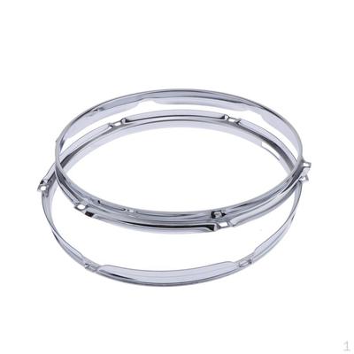 Zinc Alloy Cast Snare Drum Hoops Accessories 1.2mm 12inch 6 Holes