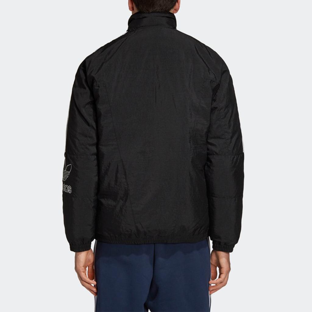 Adidas Originals Trefoil Outline Tref Lg Warm Sports Stand Collar Down Jacket Men Outerwear Black DH5000