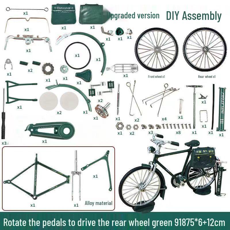 

Классический Ретро 1:10 Сплавная Модель Велосипеда - Игрушка для Сборки Своими Руками и Украшение