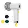 Electric Cleaning Brush Cordless Rechargeable Scrubber Motor Overload Safety Kitchen Cleaning Brush Home Cleaning Tool