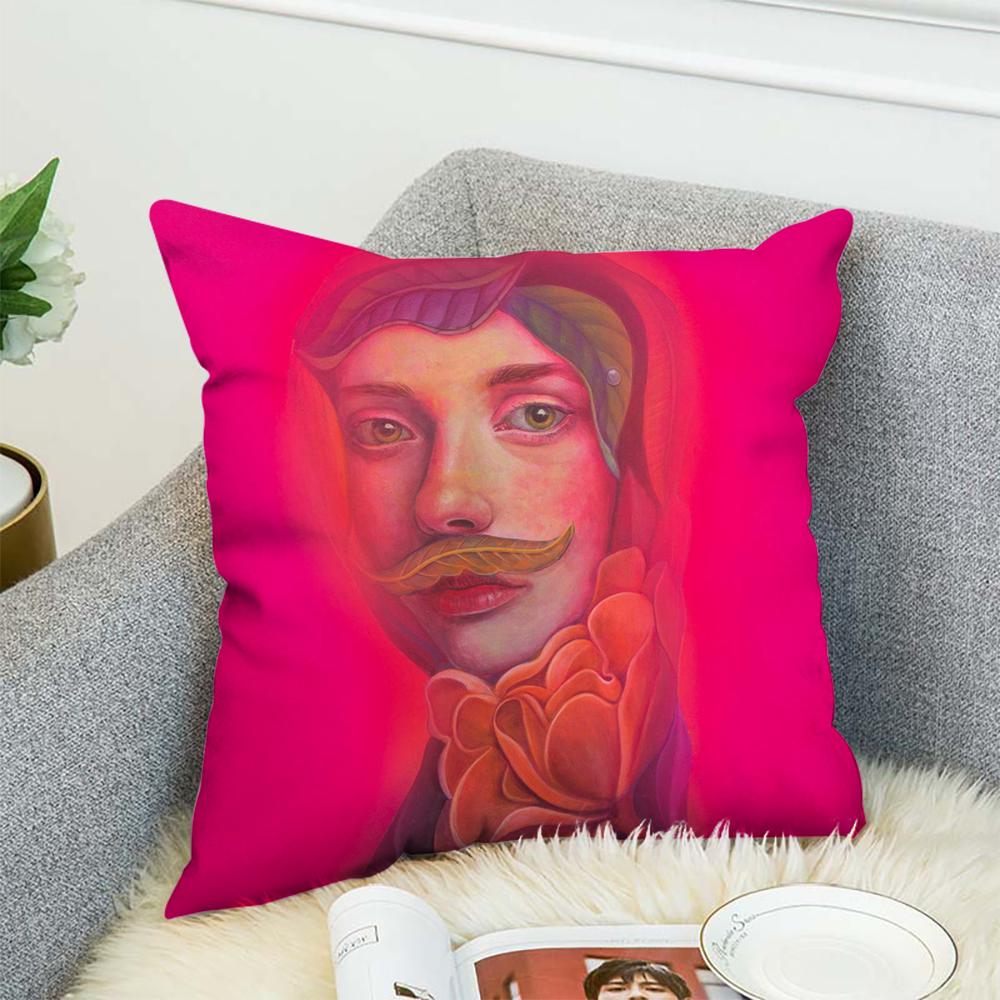 Natasha Lelenco Abstract Art Pillow Case For Car Sofa Decorative Home Double-sided Print Plush Square Throw Pillow Cushion Cover