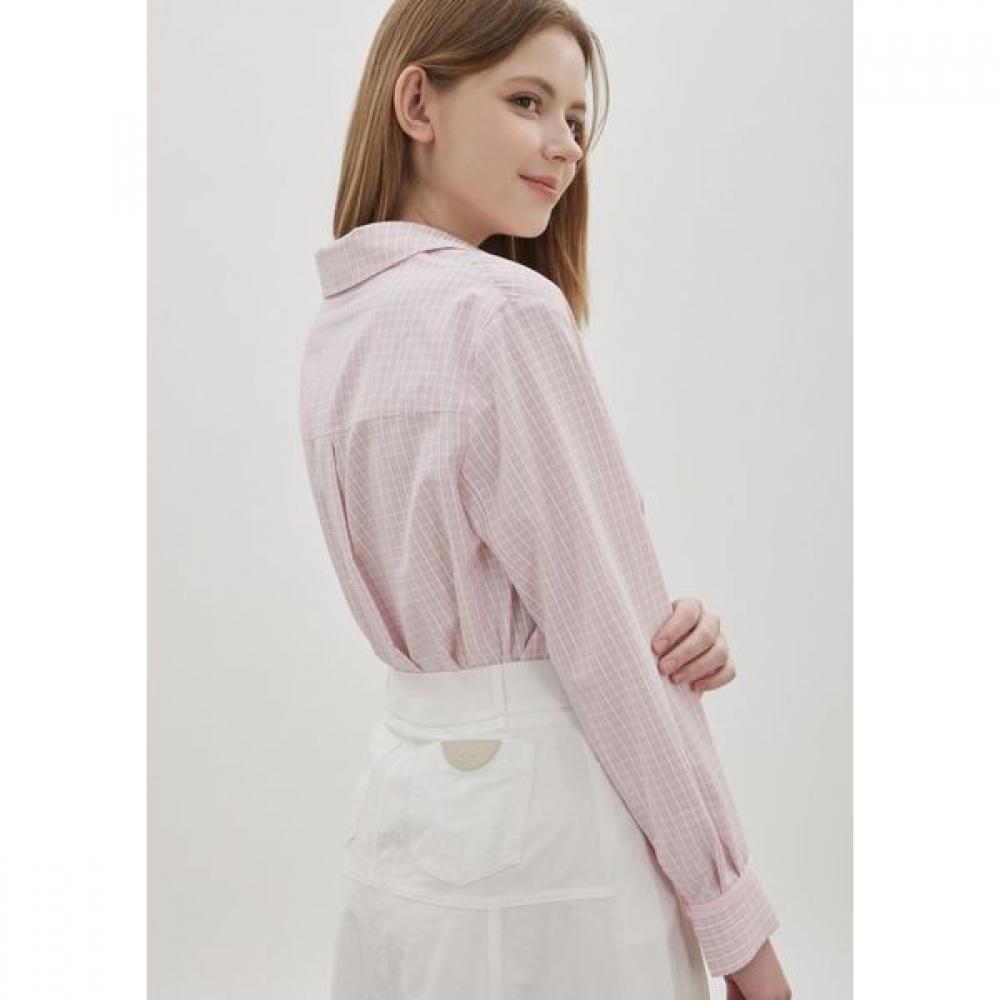 Cc Collect Check Crop Shirt C262msc031