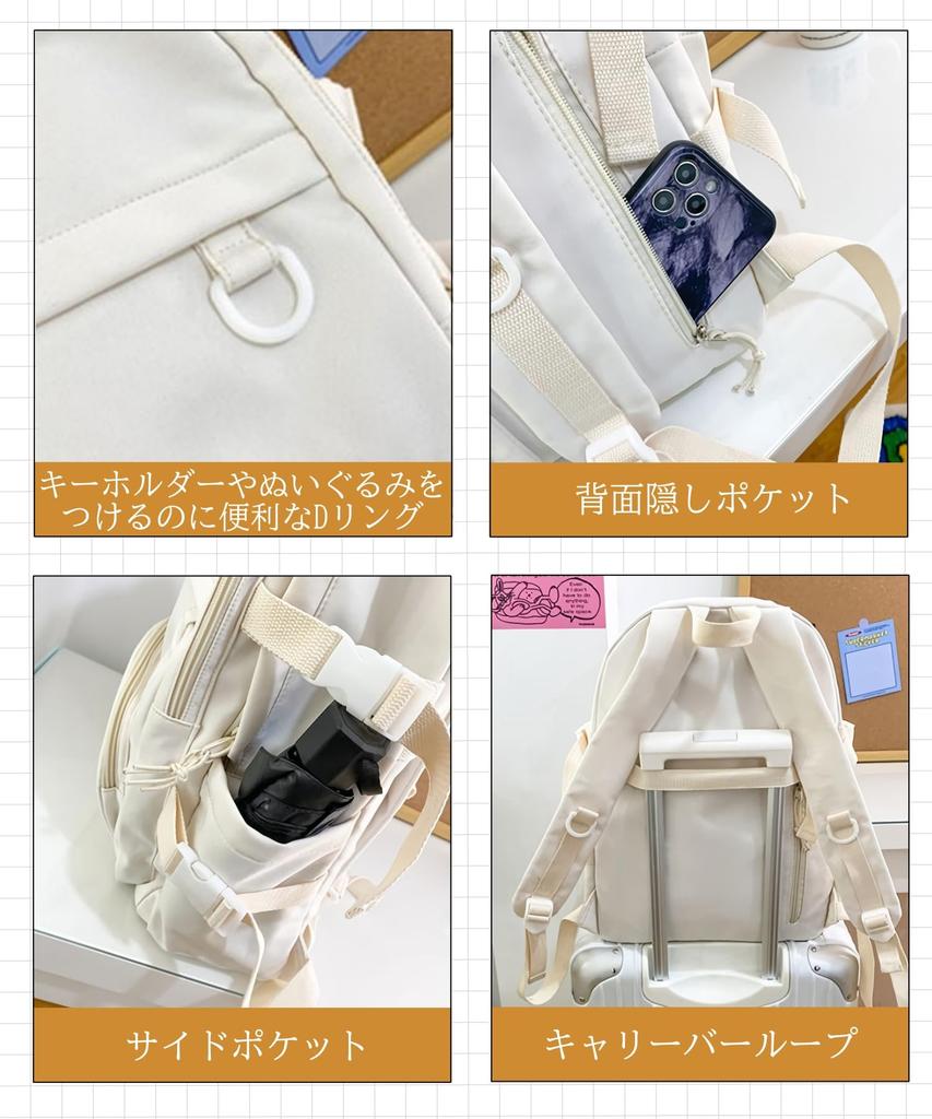 capacity and water large for high school college junior high school for for A4 size [Raizm] [Large repellent] Rucksack, backpack, women's, capacity,