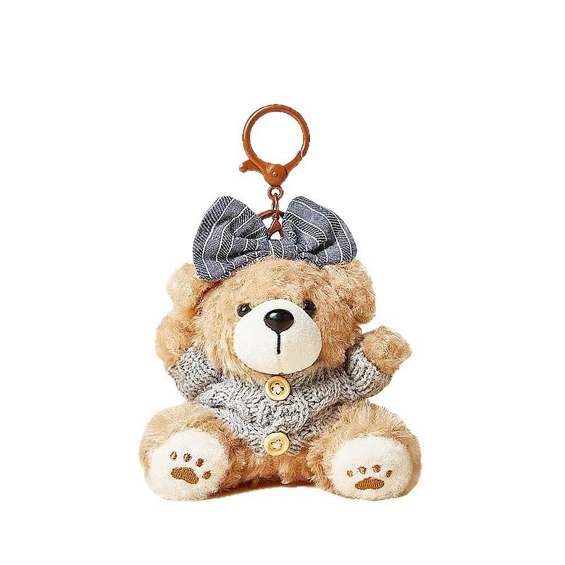 Niche Baking Bear Bag Pendant High-end Plush Toy Doll Schoolbag Pendant Cute Keychain
