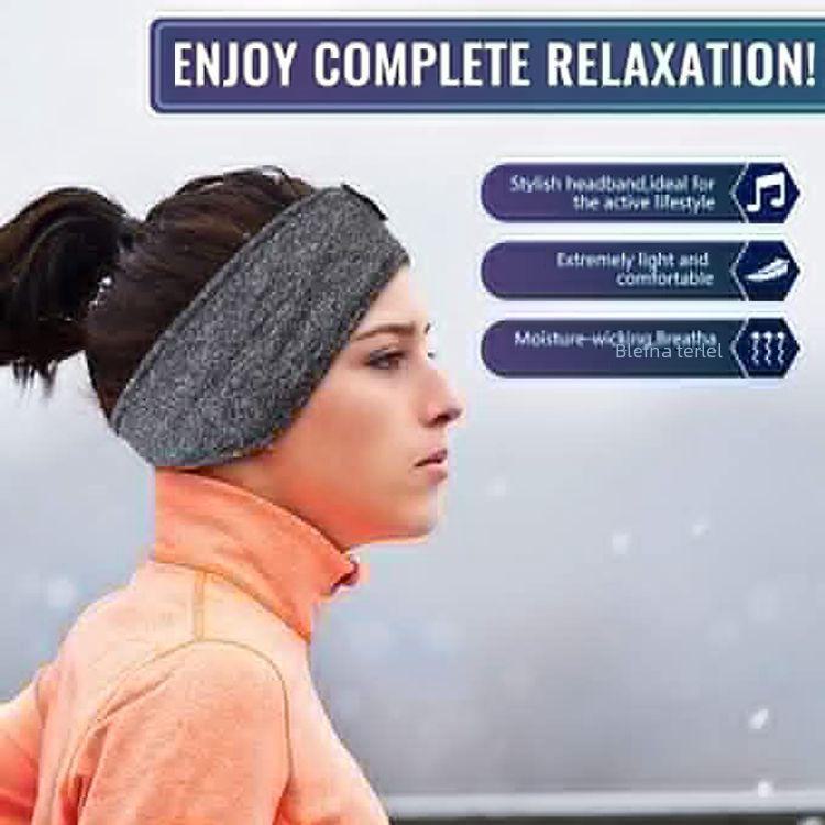 Wireless Bluetooth 5.0 Sports Headband for Music, Calls, and Sleep