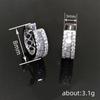 Classic Simple Earrings For Women, Inlaid With Geometric Zircon Jewelry, Fashionable And Explosive Temperament Earrings