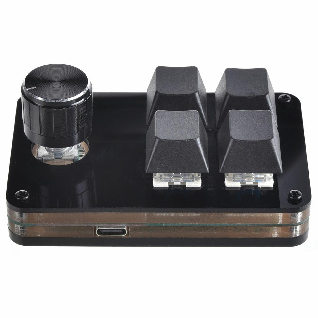 Custom Mini Keyboard Ergonomic Mini Keyboard with 4 Keys and 1 Knob