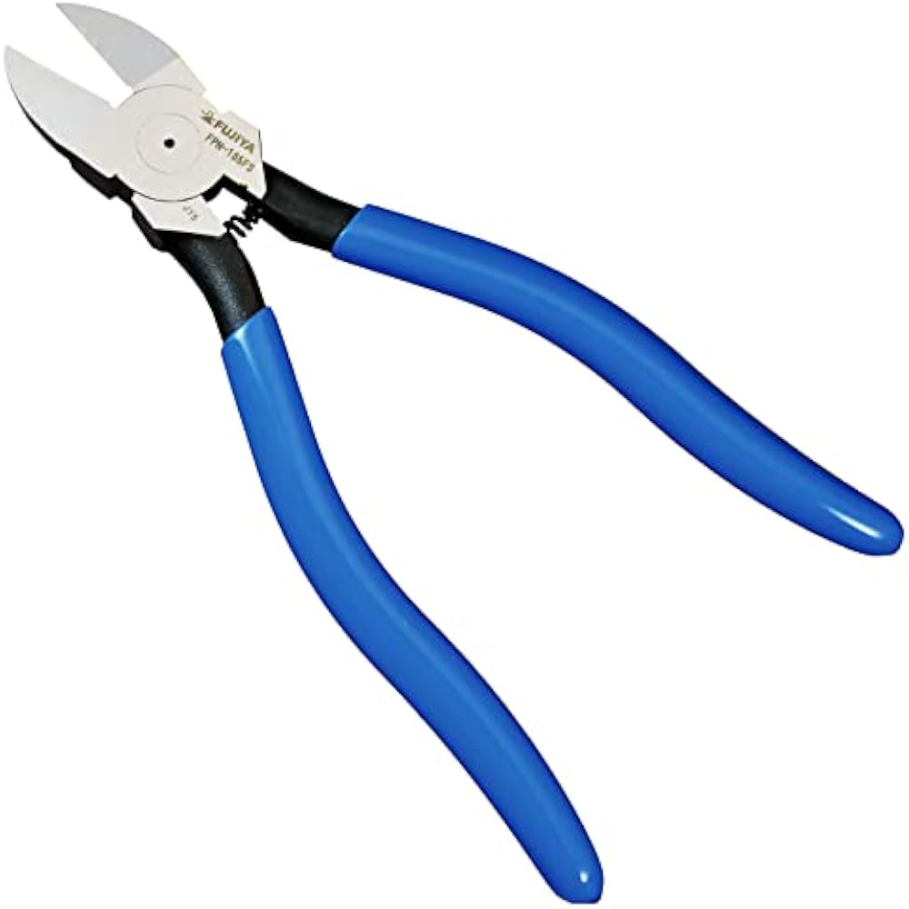 Fujiya (Fujiya) Plastic Nipper with Straight Blade and Spring, 185 mm FPN-185FS