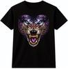 Wolf Head Biker T Shirt Snarling Wild Animal Predator Vintage Graphic Tee