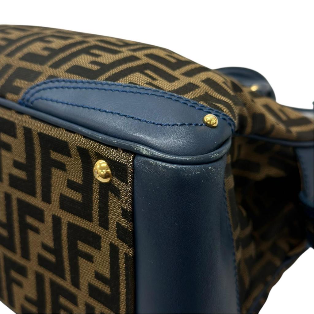 FENDI Zucca 8BN069 Handbag Brown Women used
