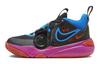 Nike Team Hustle D 11 Slip Resistant Abrasion Resistant Low top Children's Basketball Shoes Blue Black Kids FD6727-001