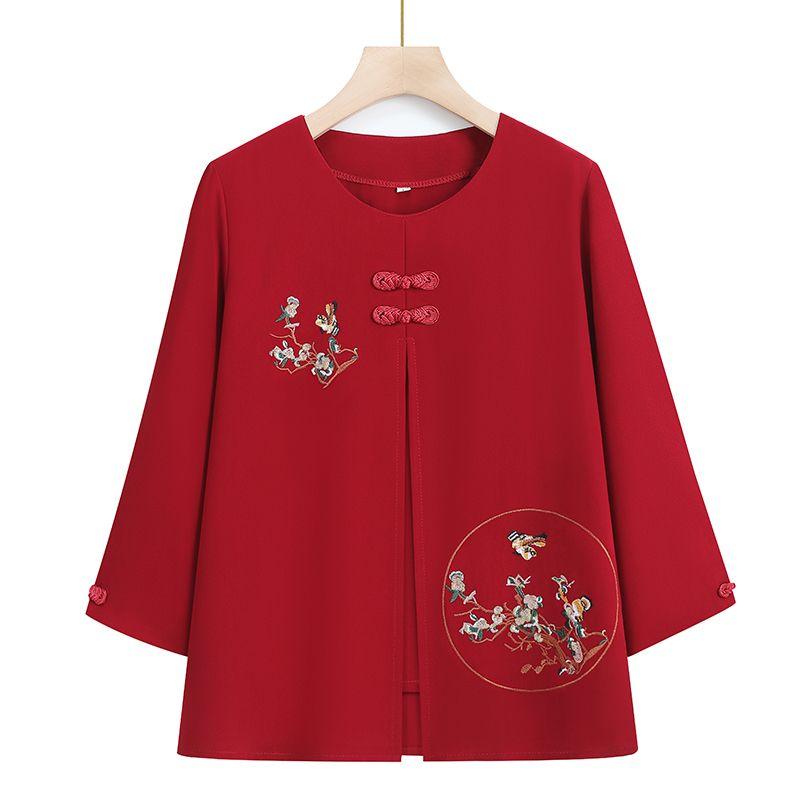 Women Summer Outfit Embroidered Shirt and Pants 2 Piece Set  Clothes