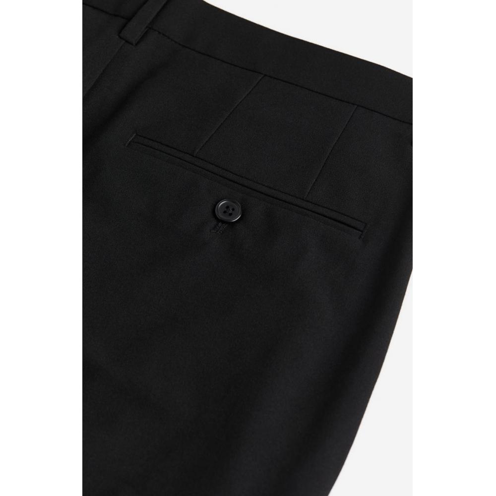 H M sliM Fit Trousers Black