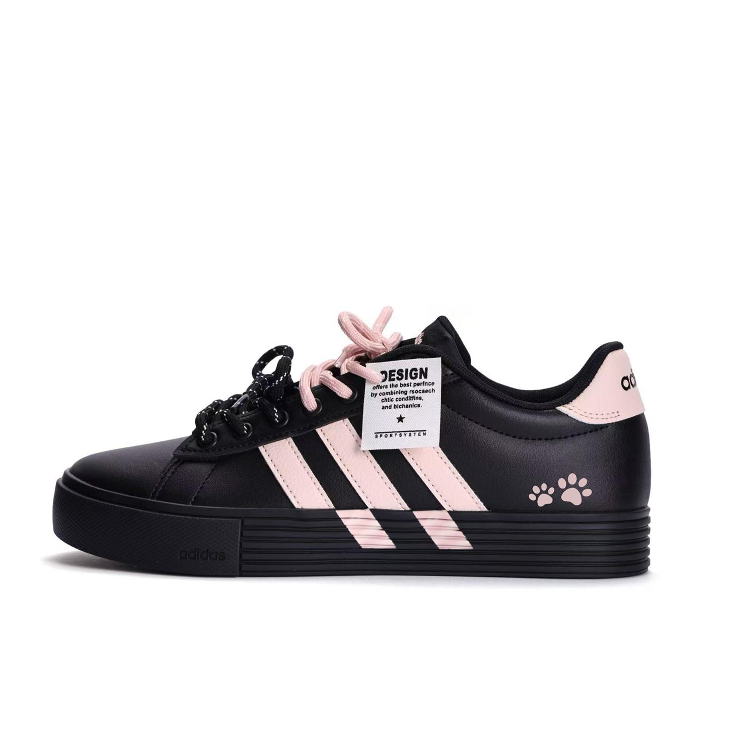 

Adidas Daily 4.0 Coverage Slip Resistant Cushioning Skateboard Shoes Unisex Black Pink KH8004(Team59-) 40⅔