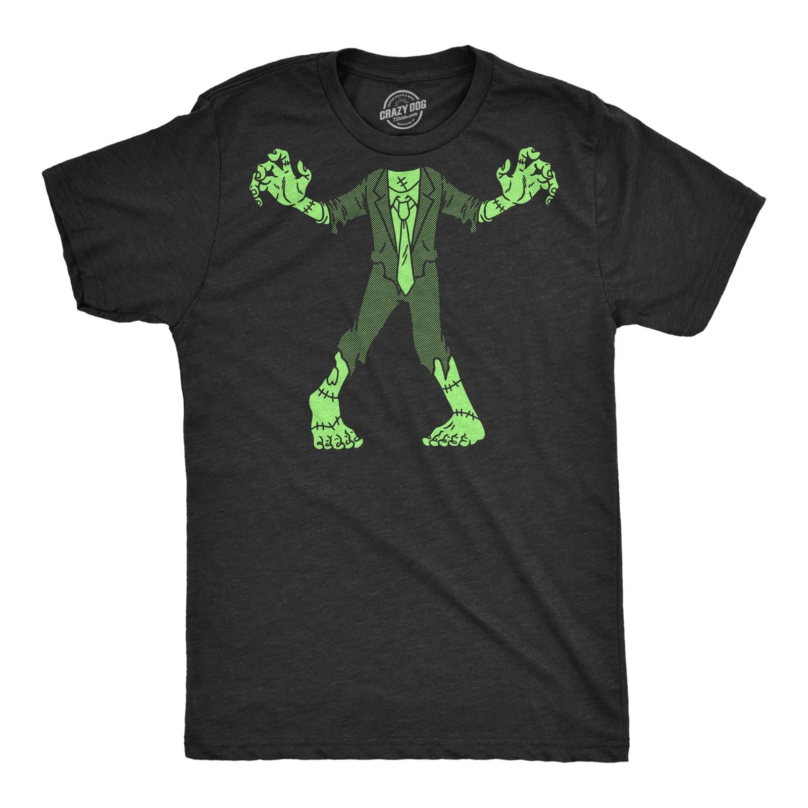 Mens Zombie Body T Shirt Funny Spooky Halloween Party Undead Tee for Guys XL