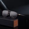 JYL TS Men's Square Metal-Temple - Double-Bridge Sun Shades CY-98378