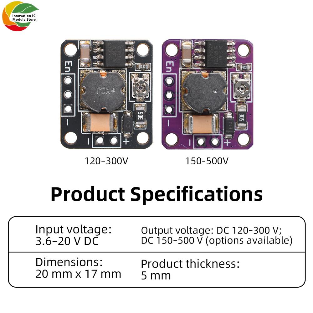 DC 3.6-20V to 120-300V/150-500V Boost Module DC-DC Power Module High Voltage Module Power Conversion Board DIY