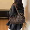 Schultertasche mit Leopardenmuster, große Kapazität, Pendler-Tragetasche