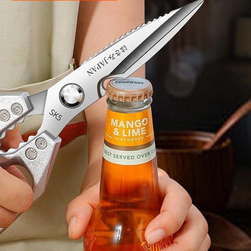 Kitchen Scissors Multifunctional Stainless Steel SK5 Sharp Poultry Shears Fish Chicken Bone Remover Meat Household Food Cutter