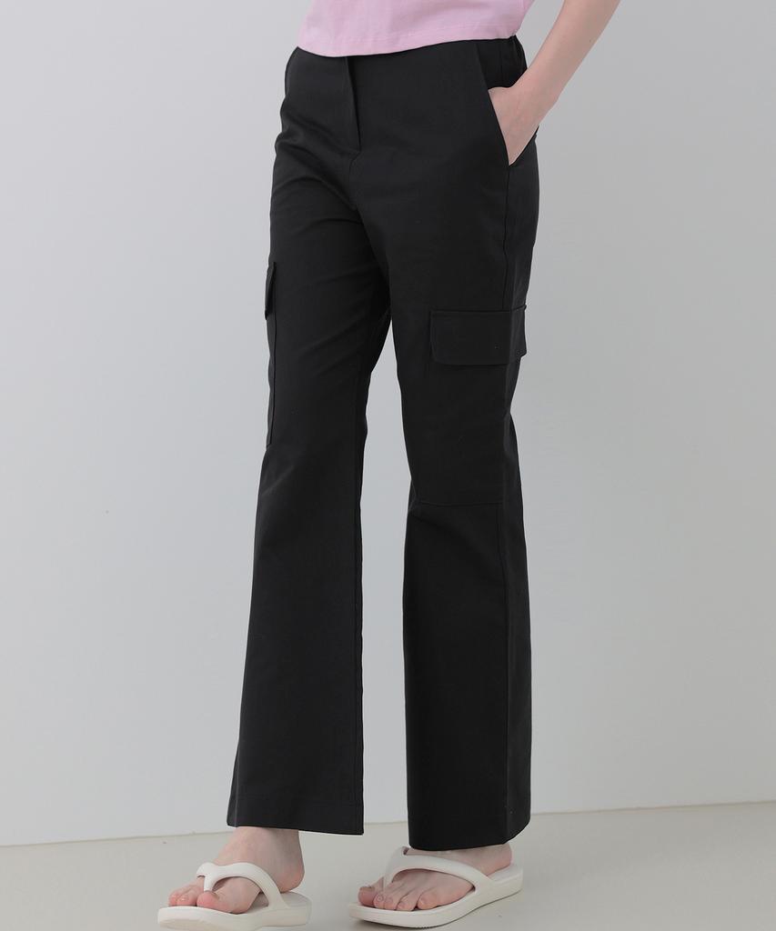 WHEN YOU MOVE Cargo Semi-Bootcut Pants (2 Colors)