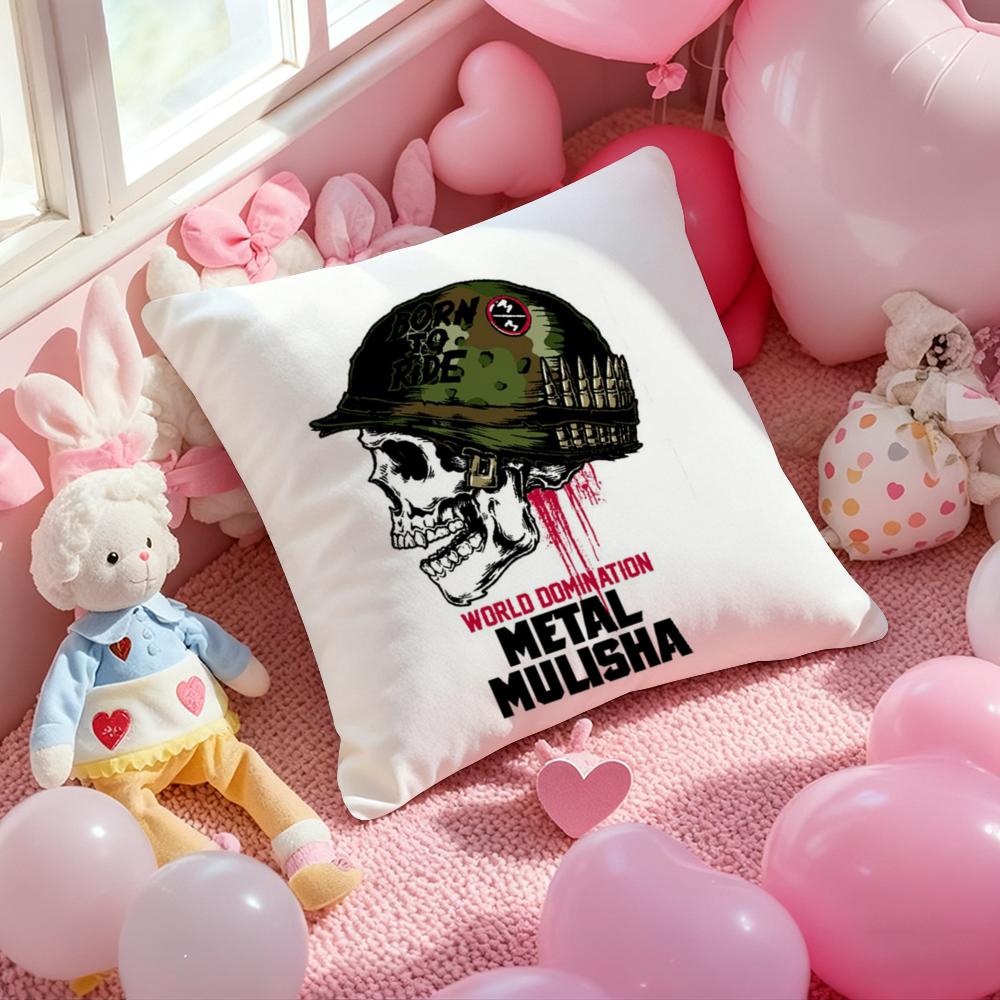 M-Motocross M-Metal MulishaS Cushion Cover Pattern Printed Pillowcase for Living Room Sofa Cushion Cover & Bedroom Decor
