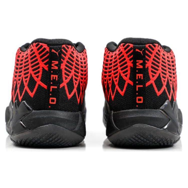 Puma MB.01 Jr Black Blast Kids Sneakers Red-Blast 376886-08