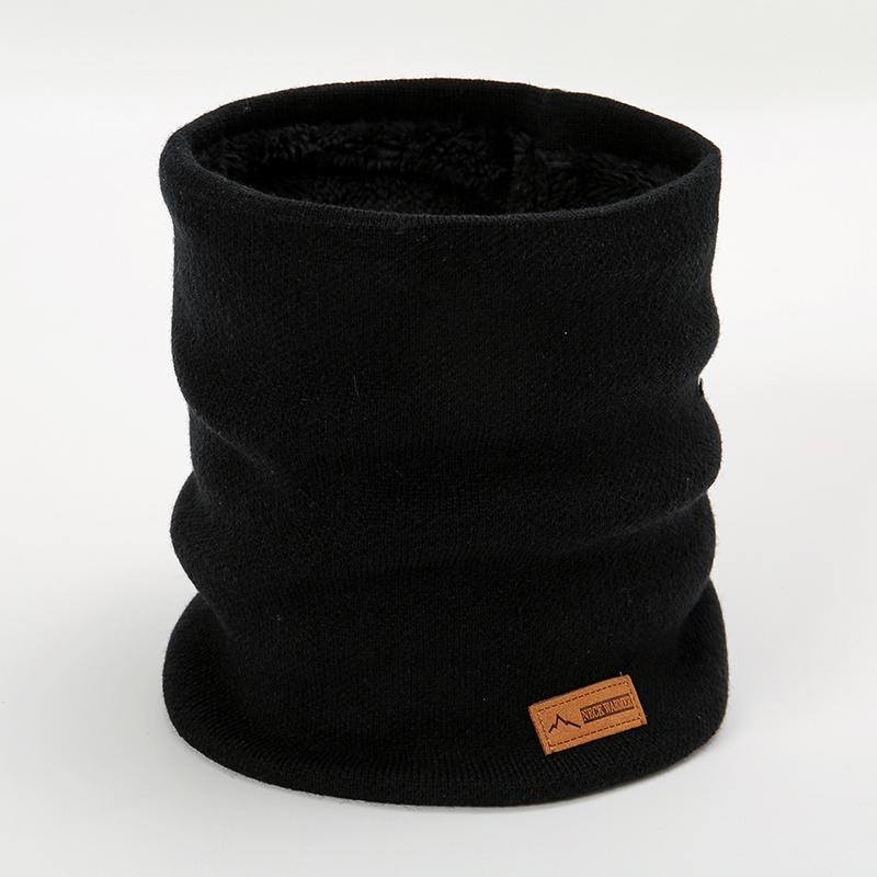 New Fashion Brand Luxury Design Solid Color Warm Scarf Women Neck Warmer Ring Elastic Scarves Winter Outdoor Cold-Proof