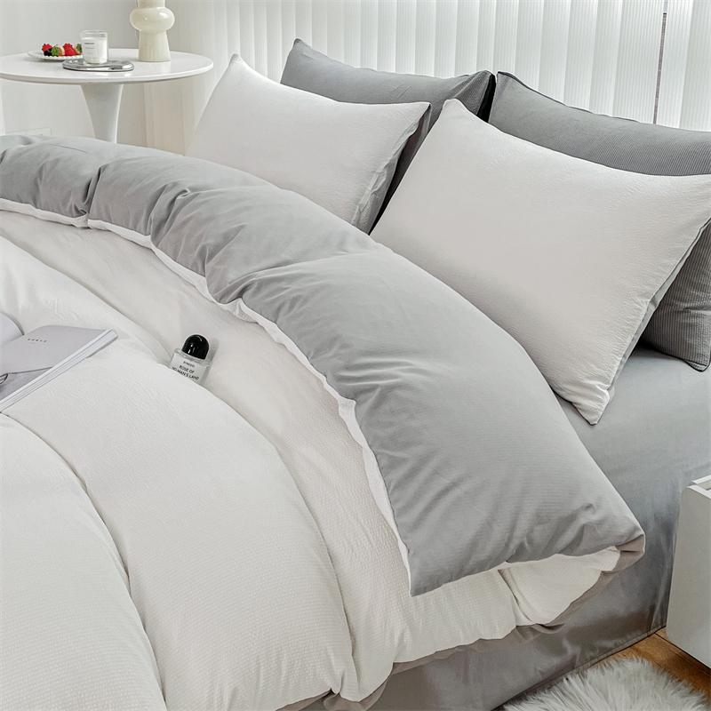 

Bubble Cotton Bedding Set - Soft & Breathable Bedroom Set - Includes 1 Duvet Cover, 1 Flat Sheet, 2 Pillowcases 150x210cm(59x83 in)